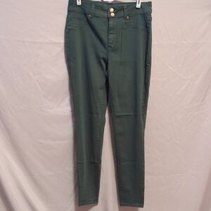 Forest Green High-Rise Skinny Pants